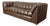 Vintage 1980's Brown Leather Sofa For Sale