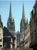 St. Corentin Cathedral in Quimper, Brittany, France, Oil Painting on Plywood For Sale - Image 9 of 13