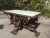 - 1950s coffee table - Designed by Jean Maurice Rothschild - Neoclassical style - Made of oak, metal & marble