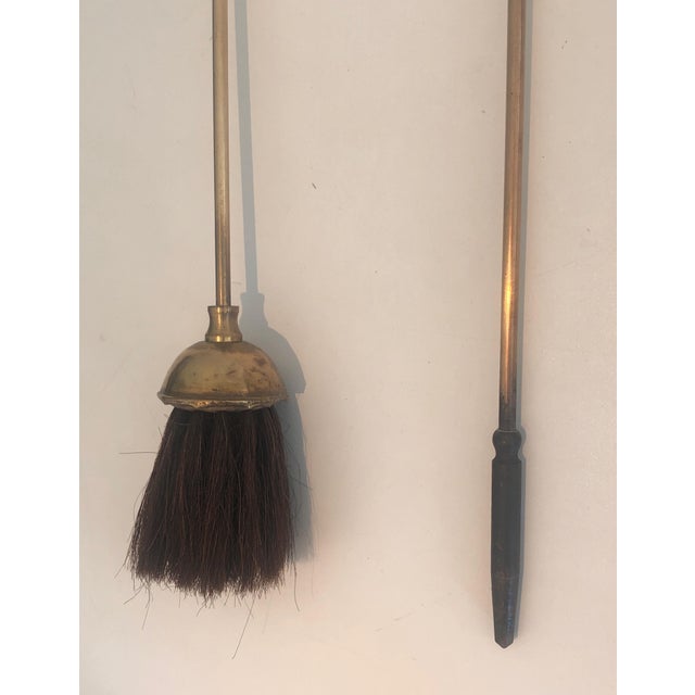 Brass Pineapple Brass Fireplace Tools For Sale - Image 8 of 8