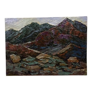 1970s Oil Painting Mountain Constantinople Adolf Markovich For Sale