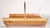 Mid-Century Modern Vintage Oak and Brass Fireplace Log Wood Holder C. 1970/80's For Sale - Image 3 of 11