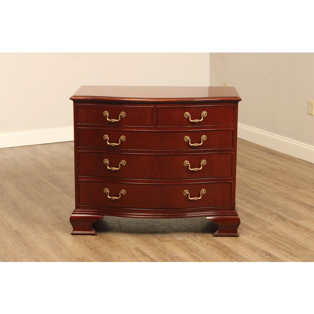 Baker Georgian Style Mahogany Serpentine Chest of Drawers For Sale - Image 9 of 12