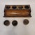Empire Style Writing Set and Inkwell in Olive Root Wood and Gilt Bronze, France, Early 19th Century For Sale - Image 6 of 18