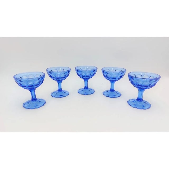 Blue Cups from Ząbkowice, Poland, 1970s, Set of 5 For Sale - Image 6 of 8