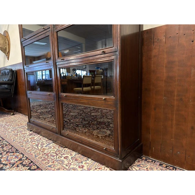 Large English Bookcase from Globe Wernicke For Sale - Image 11 of 15