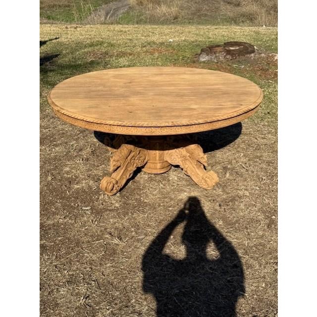 18th Century French Country Bleached Oval Dining Table or Center Table For Sale - Image 13 of 18
