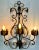 Set of 2 large wrought iron wall lights decorated with foliage in the Provencal style 3 lights. Nice dimensions. Slight...
