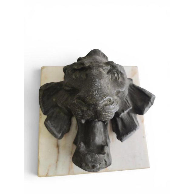 Lion Head Relief, 1970 For Sale - Image 3 of 9