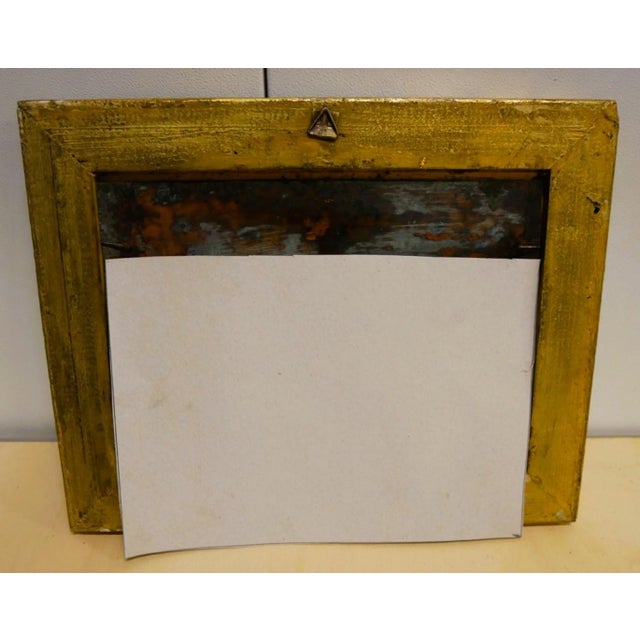 Metal River Landscape, 1800s, Oil Painting on Copper, Framed For Sale - Image 7 of 15