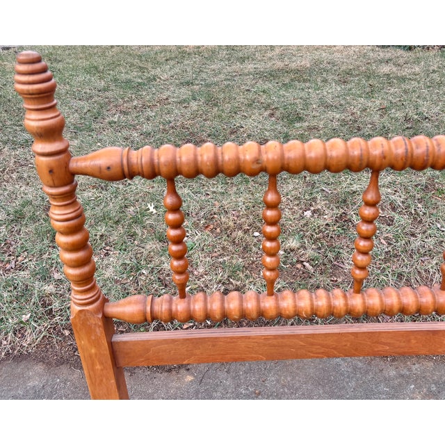 Vintage Twin Size Jenny Lind Spindle or Spool Bed For Sale - Image 4 of 16