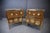 Pair of Luxurious Brown Bedside Tables With Glass & Brass For Sale - Image 4 of 12