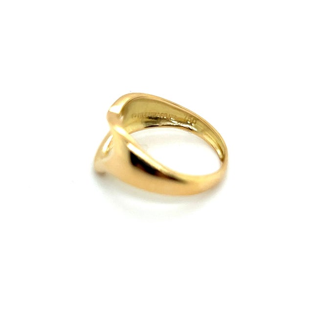 Contemporary 1990s Tiffany & Co Estate Ring Size 4.25 18k Y Gold, Size 4.25 For Sale - Image 3 of 10