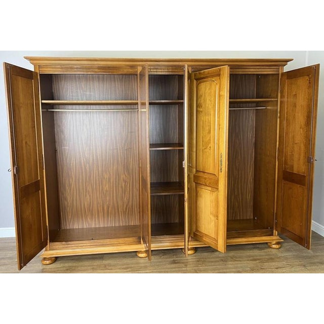 Vintage French Style Wardrobe in Wood For Sale - Image 11 of 13