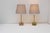 Mid-Century Modern Italian Onyx and Brass Table Lamps, Set of 2 For Sale - Image 5 of 13