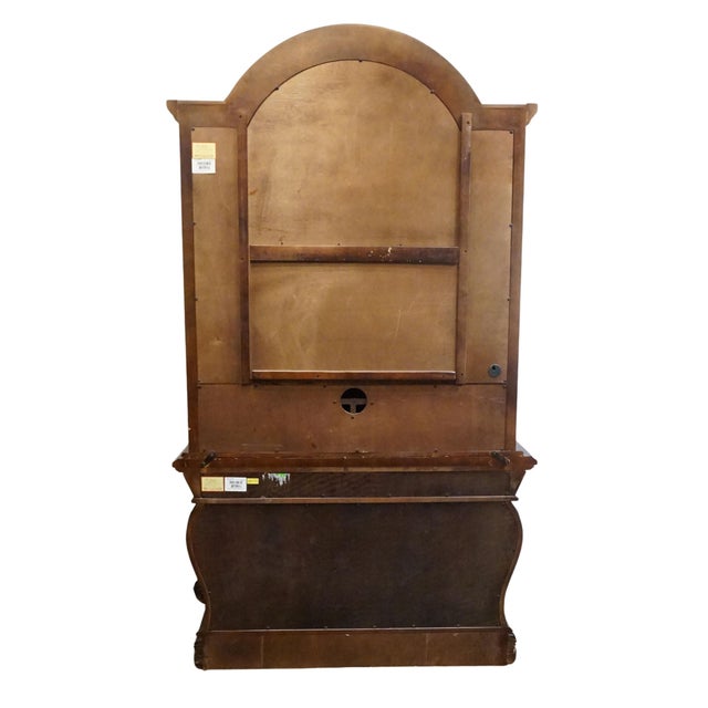 Aico Michael Amini Romanza Collection Old World Baroque 54" Bombe Media Armoire - Deep Claret Finish 74080 For Sale - Image 11 of 14