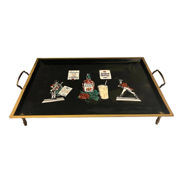 Vintage Johnnie Walker Nashco Products Music Bar Tray For Sale