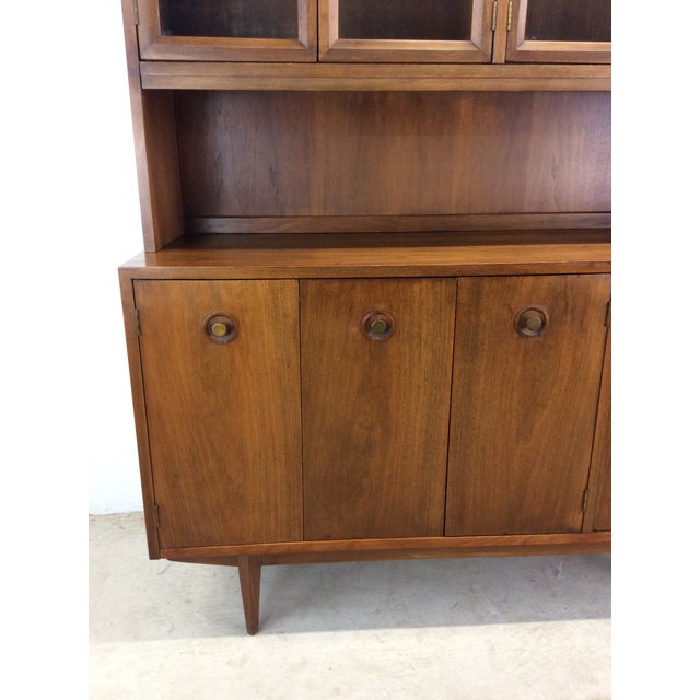 Mid Century Modern 2pc China Cabinet by Albert Parvin for