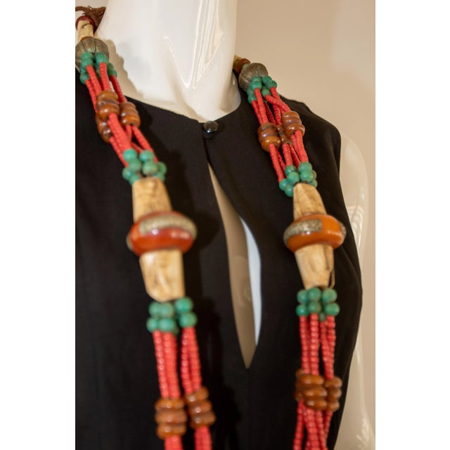 Vintage Moroccan Amber Resin Berber Wedding Necklace Wall Decor For Sale - Image 10 of 11