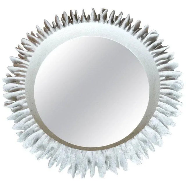 1980s Vintage 1980s Round Mirror For Sale - Image 5 of 5