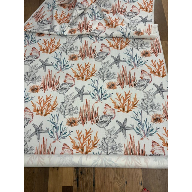 Transitional Walfab's "Vagrant Coral" Fabric For Sale - Image 3 of 3