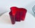 Iconic large Alvar Aalto Savoy Vase Model. 3030 in ruby red, Iittala Alvar Aalto entered and won a competition held at the...