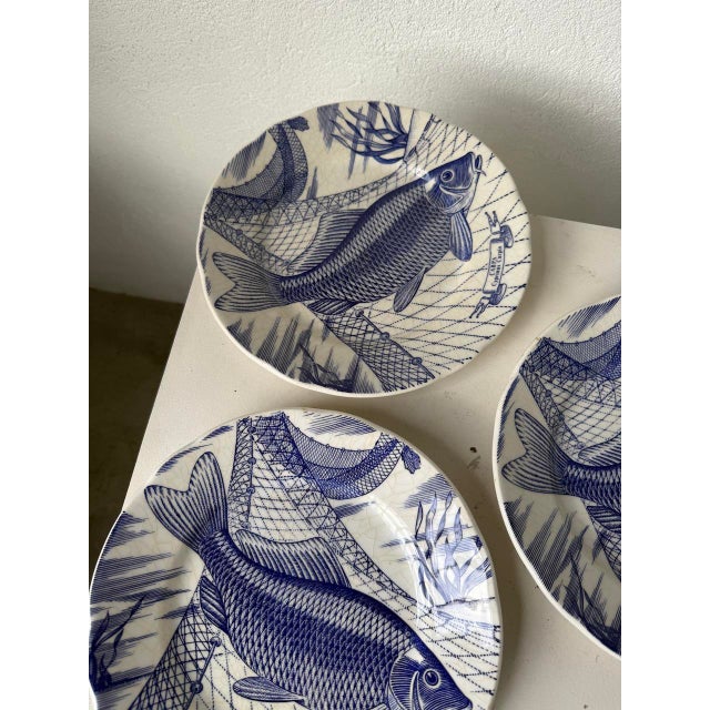 Ceramic Fish Plates, 1980s, Set of 3 For Sale - Image 7 of 18