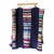 Vintage Handmade 100% Wool Colorful Striped Throw Blanket For Sale