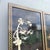 Each panel: 17.75”w Striking vintage Chinese four-panel folding screen featuring elaborate hand-painted decoration and...