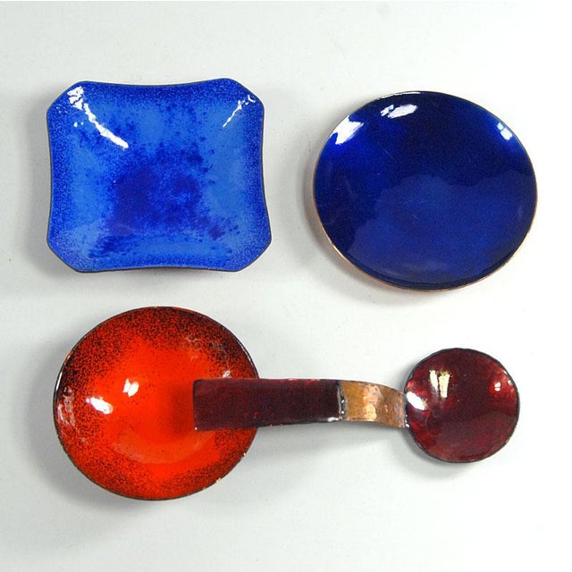 1960s Italian Enameled Copper Bowls, 1960s, Set of 4 For Sale - Image 5 of 10