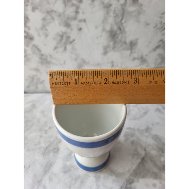 Mid 20th Century Rustic European Arabia Finland Egg Cups - a Pair For Sale - Image 10 of 11