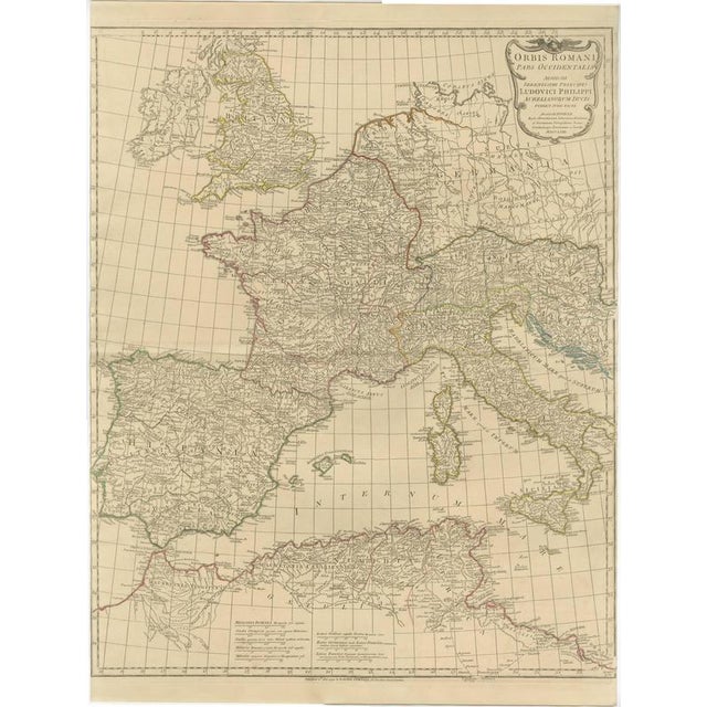Antique Roman Empire Map, 1818 For Sale - Image 10 of 10