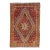 Vintage Handmade Shiraz Red Geometric Wool Rug 6'10" X 10'1" For Sale