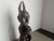 Vintage African Wooden Horned Figure Sculpture Tribal Art Hand Carved Wood Statue, 1970 For Sale - Image 6 of 9