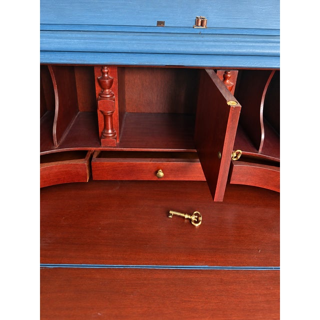 Jasper Cabinet Co. Custom Secretary & Display Cabinet For Sale - Image 4 of 8