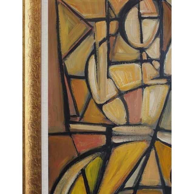 Postwar European Artist, The Vanguard Series Nr. XXI Abstract Composition, 1950s-1970s, Oil on Board, Framed For Sale - Image 3 of 15