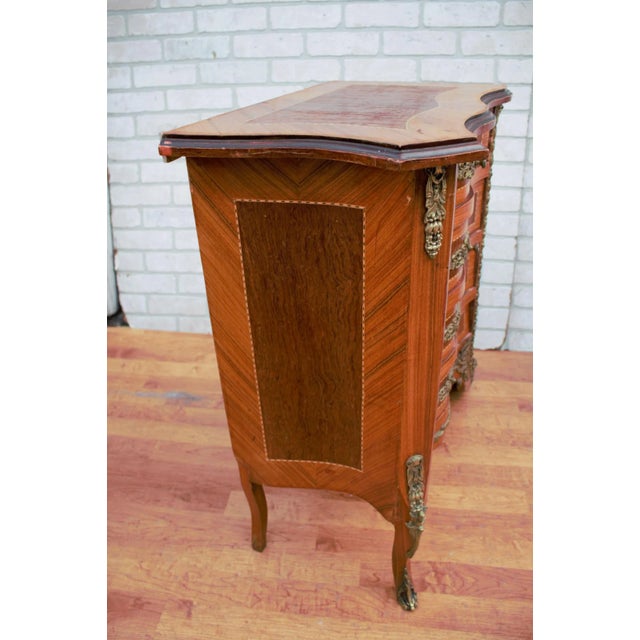 Vintage French Renaissance Revival Style Flared Legs Side Tables - Pair For Sale - Image 12 of 13