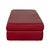 Red Vintage Leather Stool in Red For Sale - Image 8 of 10