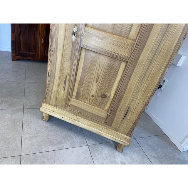 Farmhouse Wardrobe in Natural Wood For Sale - Image 3 of 17