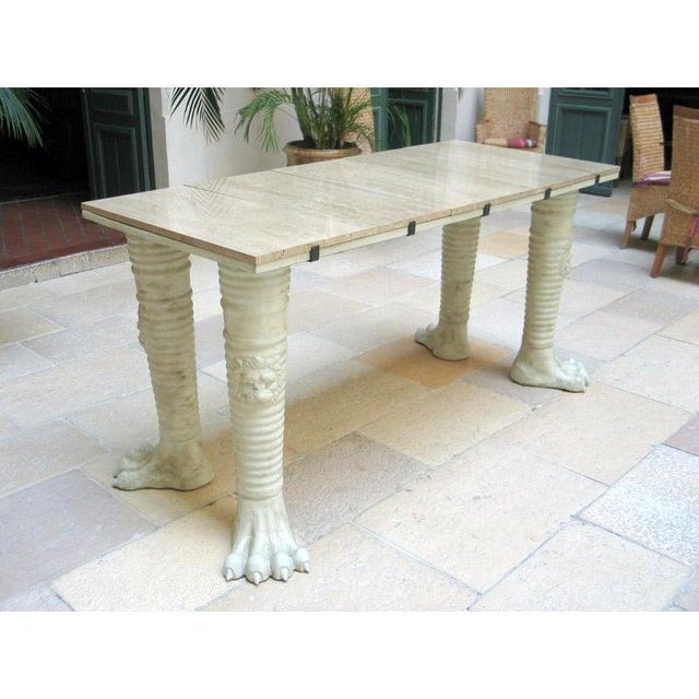 Jean-Charles Moreux Jean-Charles Moreux Style French Neoclassical Display Console Table For Sale - Image 4 of 12