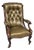 Outstanding Leather Library Chair, 1810 For Sale