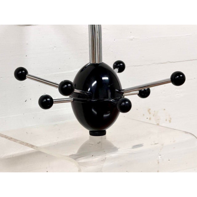 Vintage Space Age Sputnik Saturn Wall-Mounted Coat Rack in Black and Chrome from IKEA, 1990s For Sale - Image 6 of 15
