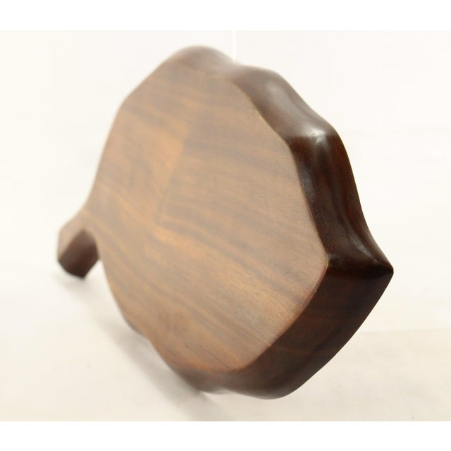 Mid 20th Century Leaf Shape Peruvian Tray, Cumaru Wood, Sterling Silver & Huyaruru Seeds For Sale - Image 10 of 14