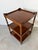 Vintage English Three Tier Side Table With Gallery Top For Sale - Image 9 of 13