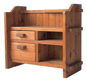 1970s Christian IV Danish Pine Shelf by Hans Frydendal