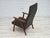 Danish Highback Armchair in Fabric and Teak, 1970s For Sale - Image 12 of 16
