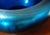 Art Nouveau Antique Steuben Blue Aurene Iridescent Peacock Teal Glass 9.25" Squat Centerpiece Bowl For Sale - Image 3 of 12