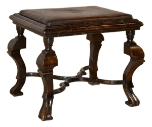 17th Century English Walnut Stool