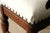 Mid 20th Century Petite Hand Turned Bench/ Genuine Hide Zebra Upholstery For Sale - Image 5 of 6