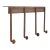 Antique Wrought Iron Industrial Peg Wall Rail Rack For Sale